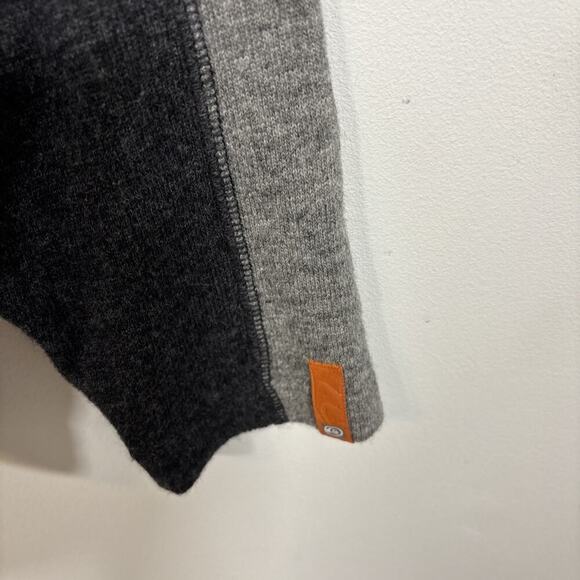 Quicksilver Men Sweater XL 100% Lambswool Two Tone Grey Warm Winter Fall - Picture 5 of 8